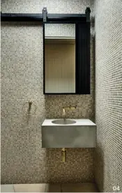  ??  ?? 04 Mougins mosaic tiles are available in a range of colour options.