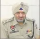  ?? HT PHOTO ?? SSP Upinderjee­t Singh Ghuman addressing a press conference in Batala.