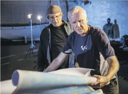  ?? DISCOVERY CHANNEL ?? James Cameron, right, says he and Simcha Jacobovici, left, are the “Siskel and Ebert of archeologi­sts.” The pair’s documentar­y, Atlantis Rising, airs Sunday.