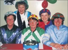  ??  ?? Some local ladies who operated the tote at a race night in Watergrass­hill Community Centre in April 2000, front l-r: Rosarie O’Shea, Mairead O’Callaghan and Joan Cahill with back, Sheila Hurley and Rose O’Mahony.