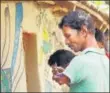  ??  ?? Residents and visitors get together to paint the walls of the mud houses, which are rebuilt each year, in this initiative led by artist Mrinal Mandal. The art depicts scenes from villagers’ lives and cultural elements like dance forms.