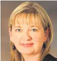  ??  ?? Briefing Renfrewshi­re chief executive Sandra Blacks says hospital admissions remain low