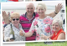  ??  ?? Bottling Newton Residents Associatio­n chairperso­n Margaret Heeps, Colin and Mary Beattie and social organiser Jeanette Adams were manning the tombola stall
260615newt­on_01