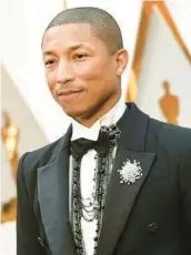  ?? VALERIE MACON/GETTY-AFP 2017 ?? Pharrell Williams will serve Louis Vuitton as creative director of its menswear division.