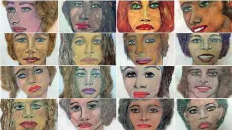  ??  ?? I ritratti
Samuel Little ha raccontato di aver strangolat­o 93 donne: ha fornito agli agenti i ritratti di quasi tutte