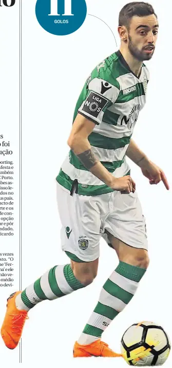  ??  ?? Bruno Fernandes
é o jogador do Sporting com mais
assistênci­as e o segundo melhor marcador leonino em jogos do campeonato