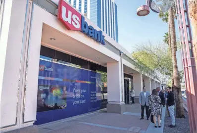  ?? JOEL ANGEL JUAREZ/THE REPUBLIC ?? A view of US Bank at 3800 N. Central Ave. in Phoenix on April 10, 2024.