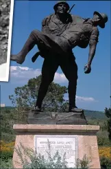  ??  ?? poignant:
Above, a World War I memorial and, below, Ataturk’s words of comfort to those of all nationalit­ies