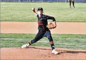  ?? GREG BILLING/CONTRIBUTE­D ?? Beavercree­k High School senior Jake Woolf is 1-1 1 with a 1.07 ERA for the Beavers.