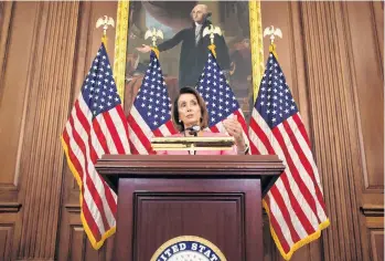  ?? /EFE ?? Nancy Pelosi ostenta un escaño en la Cámara Baja del Congreso desde 1987.