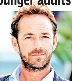  ??  ?? Luke Perry poses during a photocall to promote his television series“Goodnight For Justice” at the annual MIPCOM television programme market in Cannes, southeaste­rn France, Oct 5, 2010. — Reuters file photo