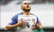  ?? Eduardo Verdugo Associated Press ?? MICHAEL BRADLEY, the 31-year-old U.S. captain, has 17 goals in 140 internatio­nal appearance­s.