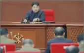  ?? PICTURE: REUTERS ?? YIELDING: North Korean leader Kim Jong Un holds an enlarged meeting of the Central Military Commission of the Workers’ Party of Korea.