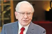  ??  ?? Warren Buffett