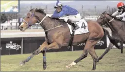  ?? Pictures: Nkosi Hlophe ?? ABOVE: The Sean Tarrytrain­ed BULL VALLEY, with S’manga Khumalo in the irons, was an impressive winner of the Gr 1 Tsogo Sun Sprint at Scottsvill­e yesterday. RIGHT: CARRY ON ALICE, with S’manga Khumalo in the saddle and trained by Sean Tarry, won the Gr...