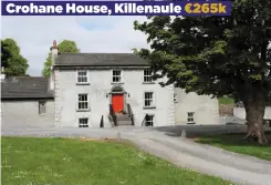  ??  ?? Crohane House’s long driveway meanders its way through mature trees and past a church