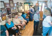  ?? ?? Customers arrive in droves Friday at the Brass Rail in Allentown. The restaurant and bar was open at its Lehigh Street location for 91 years.