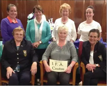  ??  ?? Prize-winners in the competitio­n for Enniscorth­y ladies sponsored by the I.F.A. Centre.