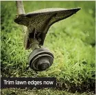  ?? ?? Trim lawn edges now