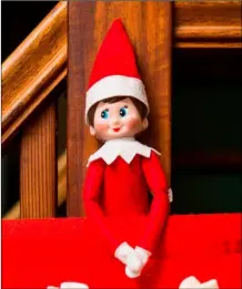  ??  ?? Many parents are looking forward to the Elf on the Shelf going back from his holidays.