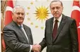  ?? Foto: Kayhan Ozer, dpa ?? Rex Tillerson mit Recep Tayyip Erdogan in Ankara