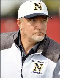  ?? KYLE FRANKO — TRENTONIAN FILE PHOTO ?? Nottingham athletic director Jon Adams led the Northstars to a 2012sectio­nal title when he was the football coach. New Jersey will hold true state championsh­ips beginning in 2022.