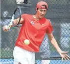  ?? OHIO STATE ATHLETICS ?? Ohio State men’s tennis player James Trotter competes for the Buckeyes.