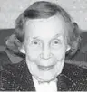  ??  ?? Pauline D. Carico avoided alcohol but ate anything she wanted in her 105 years.