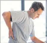  ??  ?? Back problems are a cause of disability