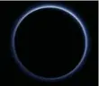  ?? THE ASSOCIATED PRESS ?? The blue halo is light scattering off haze particles in Pluto’s atmosphere.