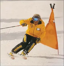  ?? SUBMITTED PHOTO ?? Jean Mayer glory days – racing, teaching and coaching skiers as technical director of the Ernie Blake Snowsports School at Taos Ski Valley.