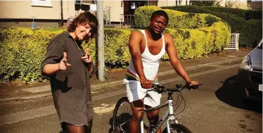  ??  ?? Bikes have been handed out to people in Glasgow