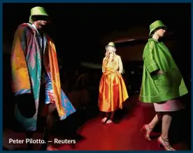  ?? — Reuters ?? Peter Pilotto.