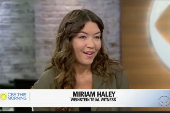  ??  ?? Mimi Haleyi said film mogul’s conviction is a huge relief (CBS This Morning)