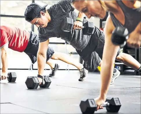  ?? ?? Injuries can occur when one pushes too far in a workout, particular­ly if he or she is lifting more weight than his or her body can handle.