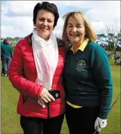  ??  ?? Kay McCartan and lady captain Mary Ryan at the Greenore Golf Club Captains’ Drive-in.