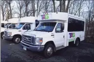  ?? Contribute­d photo ?? Greenwich police helped distribute food to families in need after thieves stole parts from delivery vehicles.