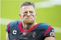  ?? MATT PATTERSON
THE ASSOCIATED PRESS FILE PHOTO ?? Houston defensive end J.J. Watt, the three-time Defensive Player of the Year and 2017 Walter Payton NFL Man of the Year, has spent his entire career up to this point with the Texans.