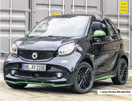  ??  ?? &gt; smart fortwo EQ cabriolet