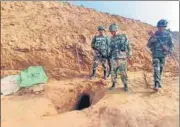  ??  ?? BSF has found at least 10 tunnels since 2012 on Jammu frontier.