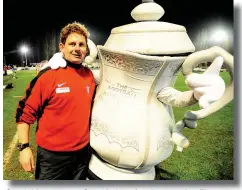  ?? (Rui Vieira/pa Wire) ?? Stourbridg­e manager Gary Hackett after victory against Plymouth Argyle in the FA Cup First Round in 2011.