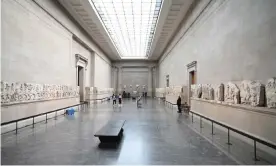  ?? Photograph: Neil Hall/EPA ?? Parthenon marbles at the British Museum in London.