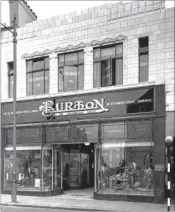  ?? Pictures: Reflection­s ?? The Burton shop pictured in 1953, left, and 1960