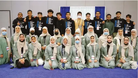  ?? Supplied ?? ISEF 2022 saw the participat­ion of Saudi students in the biggest competitio­n showcasing innovation in scientific research and advancemen­t.