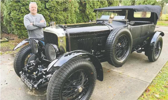  ?? PHOTOS: ALYN EDWARDS/ DRIVING ?? Oliver Young spent 2,400 hours restoring a 1930 Bentley Speed Six. To register it in B.C., he would have to pay $75,000 in provincial sales taxes.