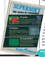  ??  ?? An early Eighties advert for the Supersoft game, Stix.