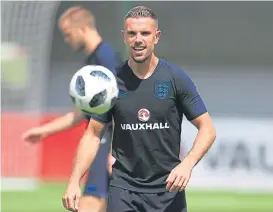  ??  ?? England and Liverpool midfielder Jordan Henderson.