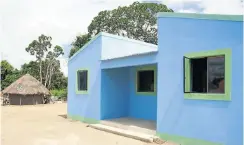  ??  ?? The three-room house was built for Emmanuel Sithole’s family, left behind when he was killed in a xenophobic attack in South Africa.