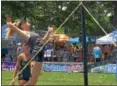 ?? ERIC DEVLIN — DIGITAL FIRST MEDIA ?? Aleksandra Wachowicz jumps into the air during the women’s final.