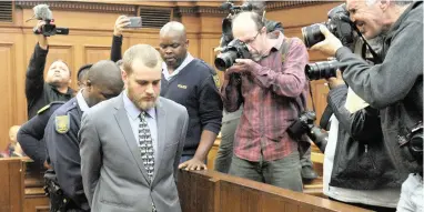  ?? PICTURE: HENK KRUGER/ANA/AFRICAN NEWS AGENCY ?? OFF TO PRISON: Henri van Breda was sentenced to three life terms, 15 years for the attempted murder of his sister Marli van Breda and additional 12 months for obstructin­g the ends of justice.